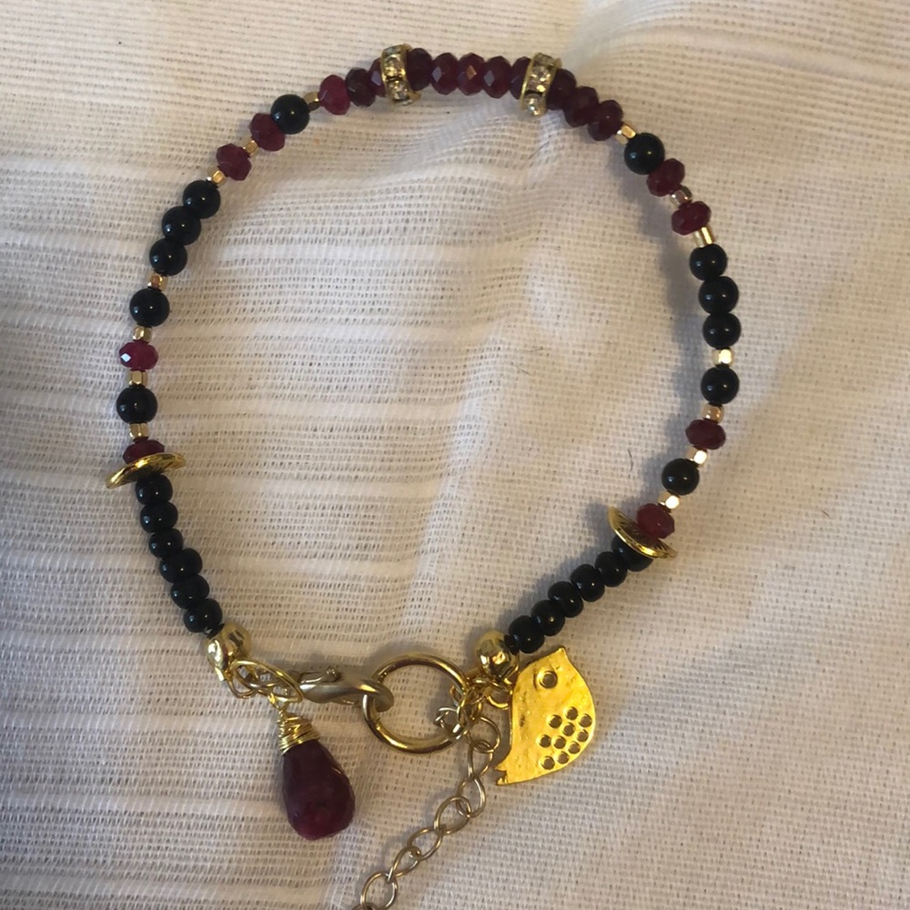 RED RUBY AND BLACK ONYX